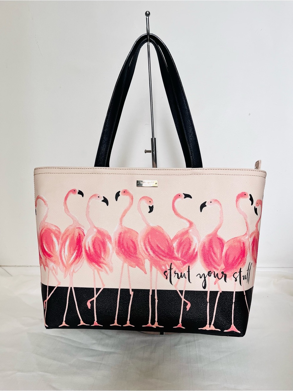 Kate Spade limited edition “Strut Your Stuff” Flamingo Large shoulder bag